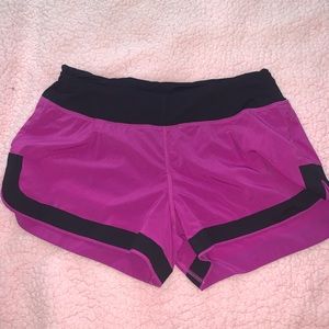 Lululemon High Waisted Purple Shorts Size6 Worn 2x